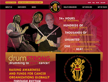 Tablet Screenshot of drumstrong.org